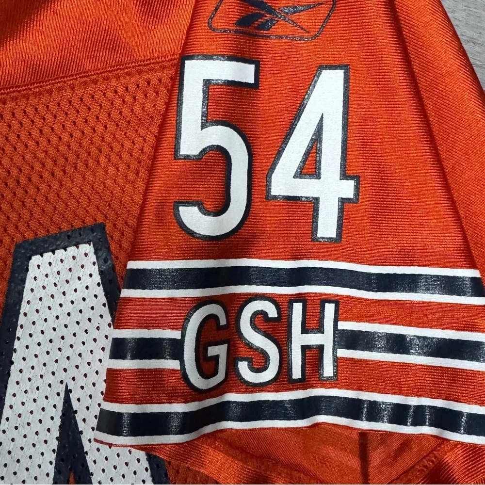 NFL Reebok Youth XL Chicago Bears Brian Urlacher 54 Jersey Orange